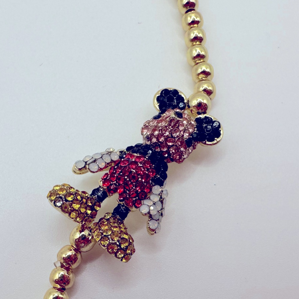 BaubleBar Disney Pave Mickey Pisa Bracelet NWT - Picture 2 of 5